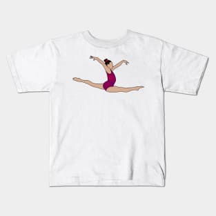 Leanne Wong Gymnastics Drawing Kids T-Shirt